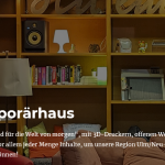 Screenshot von der Homepagw