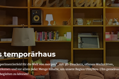 Screenshot von der Homepagw