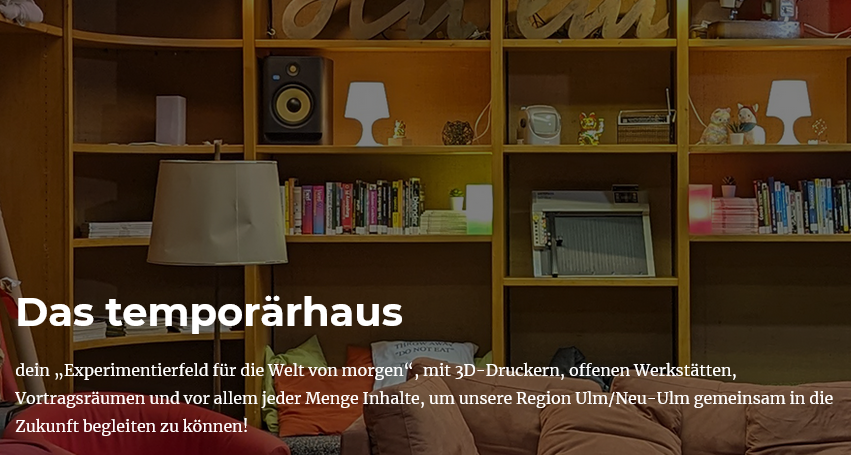 Screenshot von der Homepagw